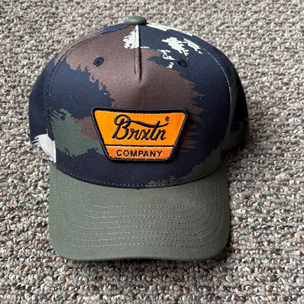 Brixton Camo Cap with Logo Patch